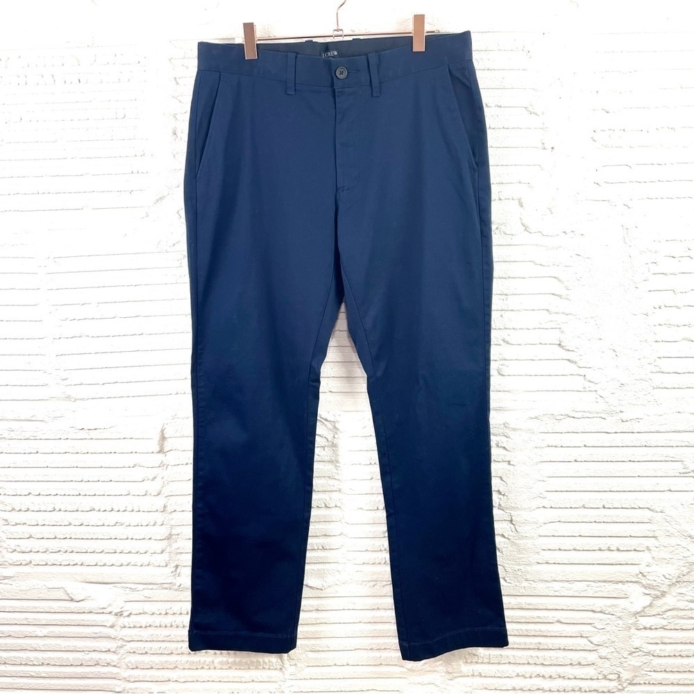 J. Crew Men's‎ Flex Straight Navy Chino's Size 30 X 31